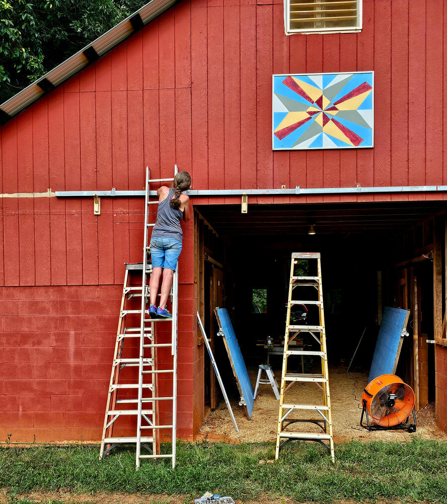 Moore on a ladder
